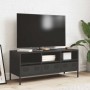 Mueble para TV acero laminado en frío negro 101,5x39x43,5 cm en Muebles TV | Comprar online en Foru.es