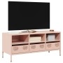 Mueble para TV acero laminado en frío rosa 101,5x39x43,5 cm en Muebles TV | Comprar online en Foru.es