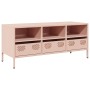 Mueble para TV acero laminado en frío rosa 101,5x39x43,5 cm en Muebles TV | Comprar online en Foru.es