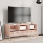 Mueble para TV acero laminado en frío rosa 101,5x39x43,5 cm en Muebles TV | Comprar online en Foru.es