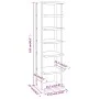 Muebles zapateros 2 uds contrachapada blanco 27,5x27x102 cm de vidaXL, Zapateros y organizadores de calzado - Ref: Foro24-808...