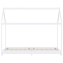 Estructura de cama infantil madera maciza pino blanco 90x200 cm de vidaXL, Cunas y camas para niños - Ref: Foro24-283351, Pre...
