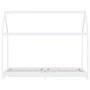Estructura de cama infantil madera maciza pino blanco 90x200 cm de vidaXL, Cunas y camas para niños - Ref: Foro24-283351, Pre...