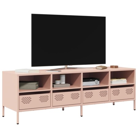 Mueble para TV acero laminado en frío rosa 135x39x43,5 cm en Muebles TV | Comprar online en Foru.es