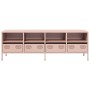 Mueble para TV acero laminado en frío rosa 135x39x43,5 cm en Muebles TV | Comprar online en Foru.es
