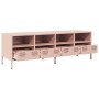 Mueble para TV acero laminado en frío rosa 135x39x43,5 cm en Muebles TV | Comprar online en Foru.es