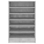 Mueble zapatero madera contrachapada gris hormigón 60x35x92 cm de vidaXL, Zapateros y organizadores de calzado - Ref: Foro24-...