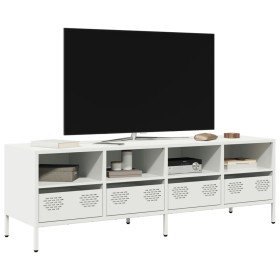 Mueble para TV acero laminado en frío blanco 135x39x43,5 cm en Muebles TV | Comprar online en Foru.es