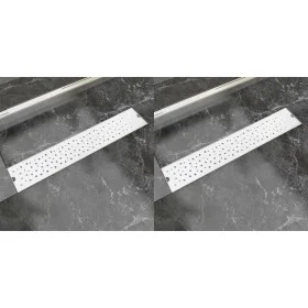 Desagüe ducha lineal 2 pzs burbuja 630x140 mm acero inoxidable de vidaXL, Desagües - Ref: Foro24-275966, Precio: 78,59 €, Des...