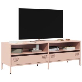 Mueble para TV acero laminado en frío rosa 135x39x43,5 cm en Muebles TV | Comprar online en Foru.es