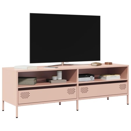 Mueble para TV acero laminado en frío rosa 135x39x43,5 cm en Muebles TV | Comprar online en Foru.es