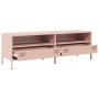 Mueble para TV acero laminado en frío rosa 135x39x43,5 cm en Muebles TV | Comprar online en Foru.es