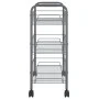 Carrito de cocina 3 niveles hierro gris 46x26x64 cm de vidaXL, Carros de cocina y comedor - Ref: Foro24-336324, Precio: 39,58...