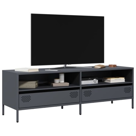 Mueble de TV acero laminado en frío antracita 135x39x43,5 cm en Muebles TV | Comprar online en Foru.es