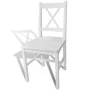 Sillas de comedor 6 unidades madera de pino blanco de vidaXL, Sillas de comedor - Ref: Foro24-271496, Precio: 268,31 €, Descu...