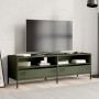 Mueble TV acero laminado en frío verde oliva 135x39x43,5 cm en Muebles TV | Comprar online en Foru.es
