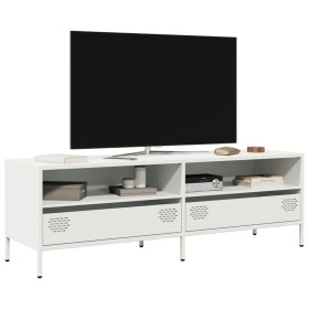 Mueble para TV acero laminado en frío blanco 135x39x43,5 cm en Muebles TV | Comprar online en Foru.es