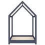 Estructura de cama infantil madera maciza pino gris 80x160 cm de vidaXL, Cunas y camas para niños - Ref: Foro24-283353, Preci...