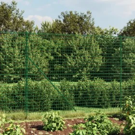 Green galvanized steel wire fence 2.2x25 m by vidaXL, fence panels - Ref: Foro24-154063, Price: 269,87 €, Discount: %