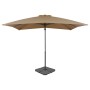 Sombrilla de jardín con base portátil gris topo de vidaXL, Sombrillas - Ref: Foro24-276330, Precio: 197,51 €, Descuento: %