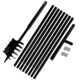 Earth Auger with 180 mm Handle and 9 m Steel Extension Tube by vidaXL, Helical augers - Ref: Foro24-270532, Price: 124,05 €, ...