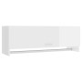 Armario de madera contrachapada blanco brillante 100x32,5x35 cm de vidaXL, Armarios roperos - Ref: Foro24-808239, Precio: 64,...