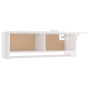Armario de madera contrachapada blanco brillante 100x32,5x35 cm de vidaXL, Armarios roperos - Ref: Foro24-808239, Precio: 64,...