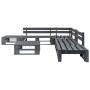 Set de muebles de palets para jardín 6 piezas madera gris de vidaXL, Conjuntos de jardín - Ref: Foro24-276318, Precio: 338,91...