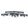 Set de muebles de palets para jardín 6 piezas madera gris de vidaXL, Conjuntos de jardín - Ref: Foro24-276318, Precio: 338,91...