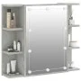Mueble con espejo y luces LED gris hormigón 70x16,5x60 cm de vidaXL, Tocadores de baño - Ref: Foro24-808877, Precio: 69,31 €,...