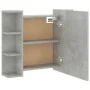Mueble con espejo y luces LED gris hormigón 70x16,5x60 cm de vidaXL, Tocadores de baño - Ref: Foro24-808877, Precio: 69,31 €,...