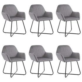 Esszimmerstühle 6 Einheiten grauer Samt von vidaXL, Essstühle - Ref: Foro24-277010, Preis: 634,42 €, Rabatt: %