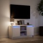 Mueble de TV con LED madera de ingeniería blanco 100x34x50 cm en Muebles TV | Comprar online en Foru.es