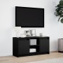 Mueble de TV con LED madera de ingeniería negro 100x34x50 cm en Muebles TV | Comprar online en Foru.es