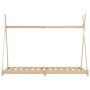 Estructura de cama infantil de madera maciza de pino 90x200 cm de vidaXL, Cunas y camas para niños - Ref: Foro24-283357, Prec...