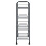 Carrito de cocina 4 niveles hierro gris 46x26x85 cm de vidaXL, Carros de cocina y comedor - Ref: Foro24-336327, Precio: 49,10...