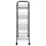 Kitchen cart 4 levels gray iron 46x26x85 cm by vidaXL, Kitchen and dining carts - Ref: Foro24-336327, Price: 46,16 €, Discoun...