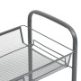 Carrito de cocina 4 niveles hierro gris 46x26x85 cm de vidaXL, Carros de cocina y comedor - Ref: Foro24-336327, Precio: 49,10...