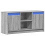 Mueble de TV con LED madera ingeniería gris Sonoma 100x34x50 cm en Muebles TV | Comprar online en Foru.es