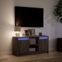 Mueble de TV LED madera ingeniería marrón roble 100x34x50 cm en Muebles TV | Comprar online en Foru.es
