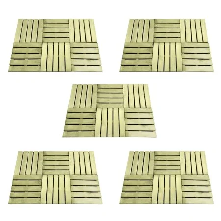 Baldosas de porche 30 unidades madera verde 50x50 cm de vidaXL, Suelos y moquetas - Ref: Foro24-276433, Precio: 387,36 €, Des...