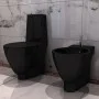 Black ceramic toilet and bidet by vidaXL, Baths and bidets - Ref: Foro24-270567, Price: 424,15 €, Discount: %