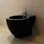 Black ceramic toilet and bidet by vidaXL, Baths and bidets - Ref: Foro24-270567, Price: 424,15 €, Discount: %