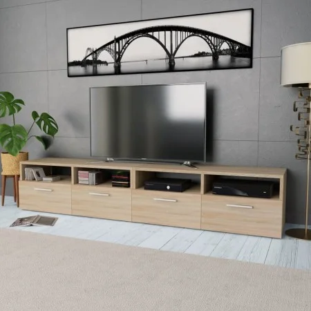 Mueble de TV 2 piezas madera de ingeniería roble 95x35x36 cm de vidaXL, Muebles TV - Ref: Foro24-275111, Precio: 137,26 €, De...