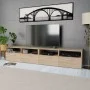 Mueble de TV 2 piezas madera de ingeniería roble 95x35x36 cm de vidaXL, Muebles TV - Ref: Foro24-275111, Precio: 137,26 €, De...
