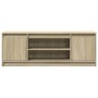 Mueble de TV LED madera ingeniería roble Sonoma 139,5x34x50 cm en Muebles TV | Comprar online en Foru.es