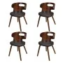 Esszimmerstühle, 4 Stück, gebogenes Holz, braunes Kunstleder von vidaXL, Essstühle - Ref: Foro24-270041, Preis: 432,88 €, Rab...