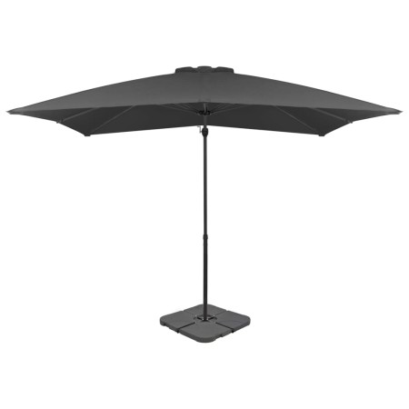 Sombrilla de jardín con base portátil gris antracita de vidaXL, Sombrillas - Ref: Foro24-276329, Precio: 288,74 €, Descuento: %