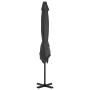 Sombrilla de jardín con base portátil gris antracita de vidaXL, Sombrillas - Ref: Foro24-276329, Precio: 288,74 €, Descuento: %