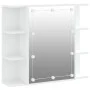 Mueble con espejo y luces LED blanco 70x16,5x60 cm de vidaXL, Tocadores de baño - Ref: Foro24-808873, Precio: 66,44 €, Descue...